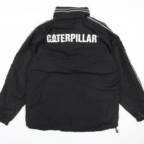 Cotton Traders Men’s Black 1/4 Zip Rugby Jacket S Polyester Lined