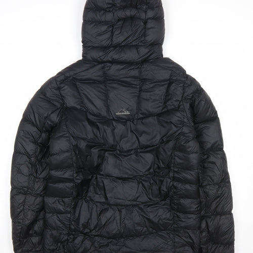 Monterrain Men's Black S Puffer Jacket Hooded Lightweight Insulated Outerwear