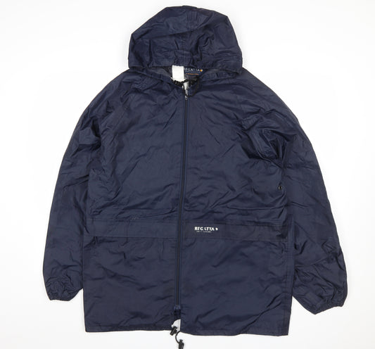 Regatta Men's Blue Waterproof Hooded Jacket M 40in Hiking Coat