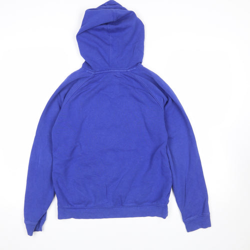 Under Armour Boys Blue Pullover Hoodie YLG Fleece ColdGear Sweatshirt