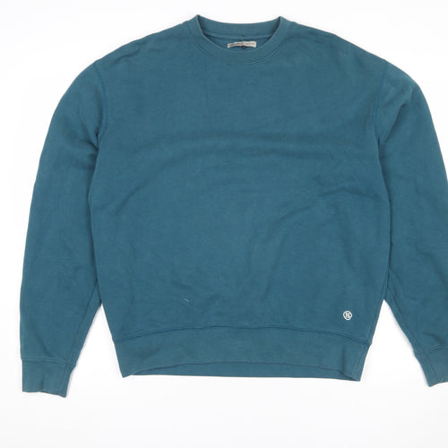 Scout Women’s Teal Blue Crew Neck Pullover Sweatshirt Medium