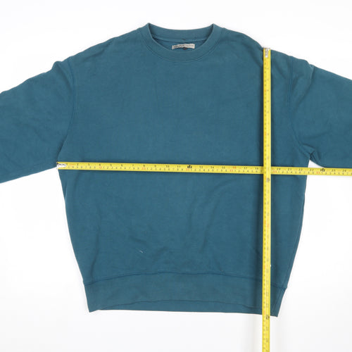 Scout Women’s Teal Blue Crew Neck Pullover Sweatshirt Medium