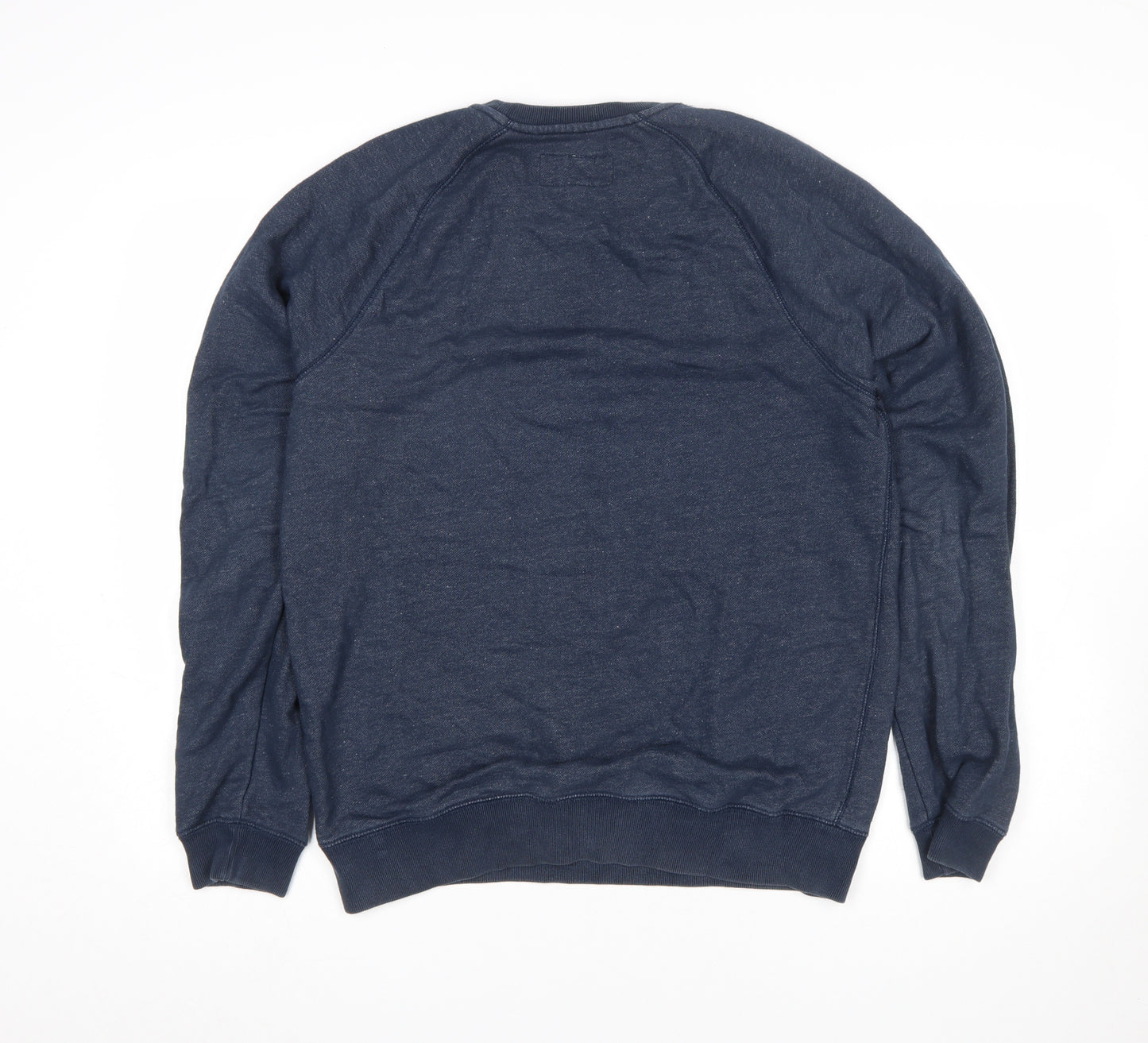Jack Wills Women Navy Blue Logo Crew Neck Sweatshirt M