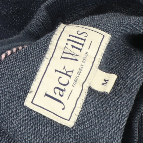 Jack Wills Women Navy Blue Logo Crew Neck Sweatshirt M