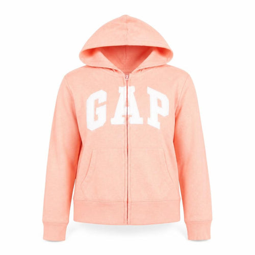 GAP Girls Peach Full Zip Hoodie Cotton Blend Casual 10 Years