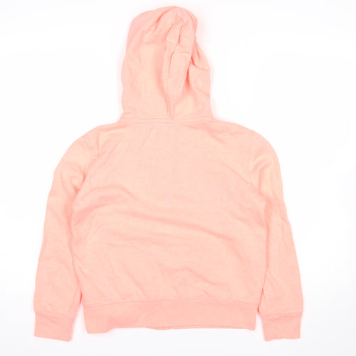 GAP Girls Peach Full Zip Hoodie Cotton Blend Casual 10 Years
