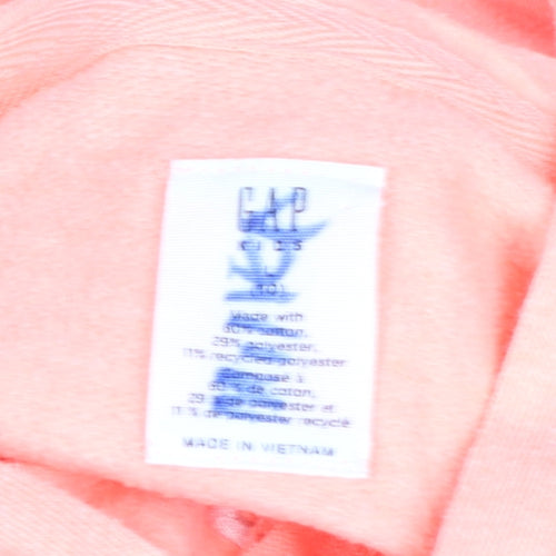 GAP Girls Peach Full Zip Hoodie Cotton Blend Casual 10 Years