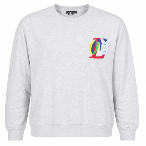 French Connection Women’s Grey Love Logo Sweatshirt XL Cotton Blend