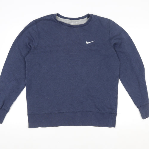 Nike Women’s Blue Crew Neck Pullover Sweatshirt Size M
