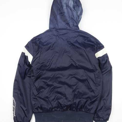 Baxyboy Unisex Blue L Hooded Windbreaker Jacket Casual