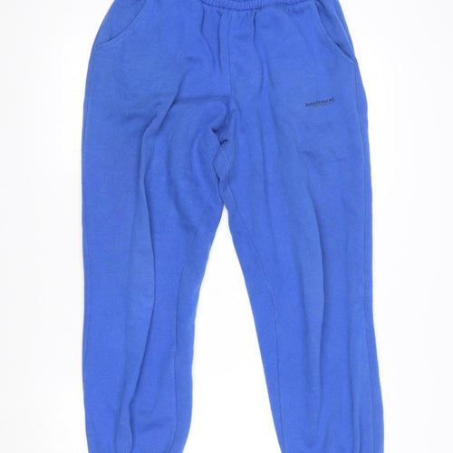 Pull & Bear Blue Cotton Blend Women's Jogger Trousers Size M