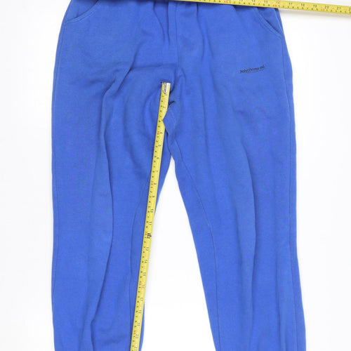 Pull & Bear Blue Cotton Blend Women's Jogger Trousers Size M