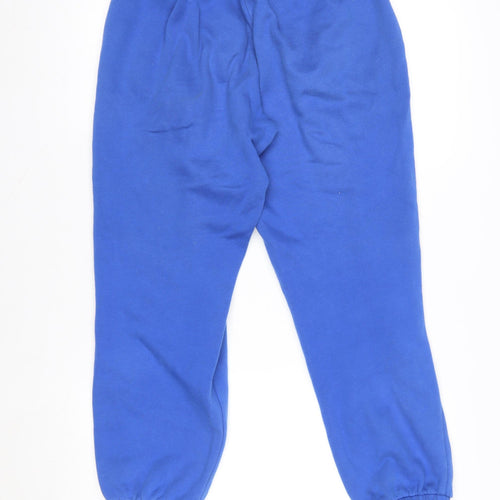 Pull & Bear Blue Cotton Blend Women's Jogger Trousers Size M