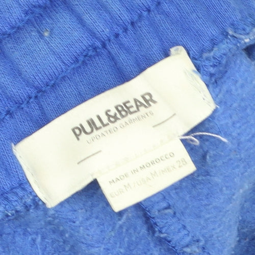Pull & Bear Blue Cotton Blend Women's Jogger Trousers Size M