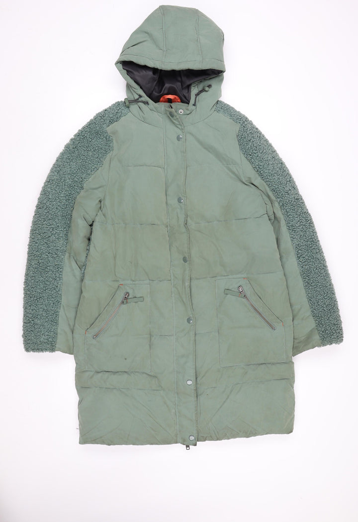 White Stuff Men’s Green Hooded Parka Jacket Size 38 Regular Fit
