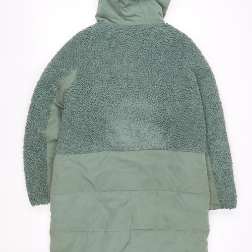 White Stuff Men’s Green Hooded Parka Jacket Size 38 Regular Fit