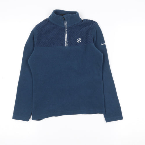 Dare 2B Boys Blue Fleece 1/4 Zip Pullover Sweatshirt 9-10 Years