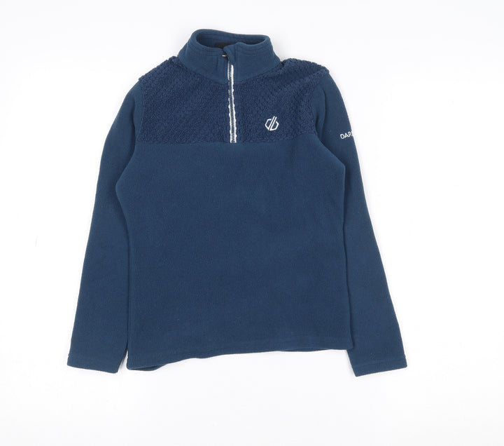 Dare 2B Boys Blue Fleece 1/4 Zip Pullover Sweatshirt 9-10 Years