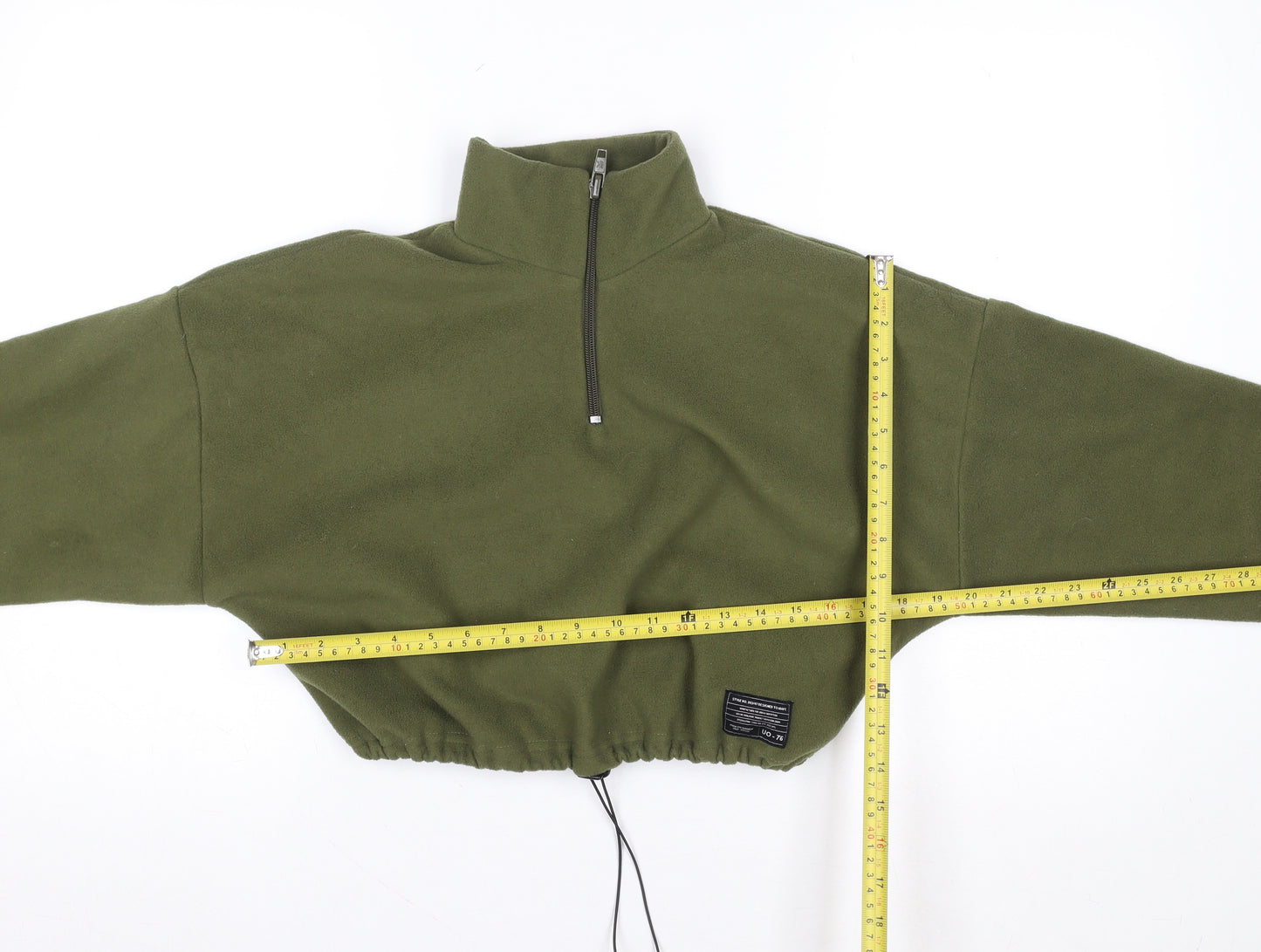 Urban Outfitters Womens Green 1/4 Zip Fleece Sweatshirt XS