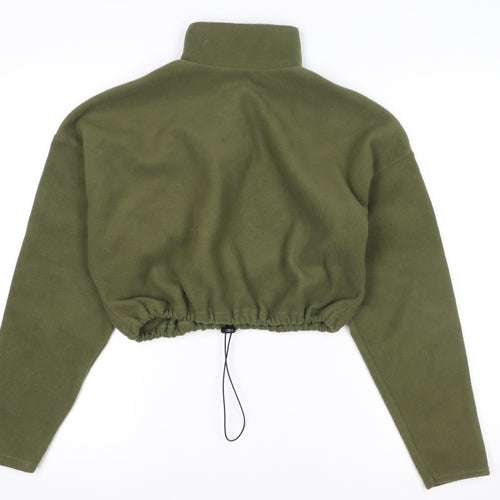 Urban Outfitters Womens Green 1/4 Zip Fleece Sweatshirt XS
