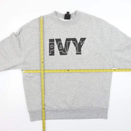 Ivy Park Unisex Grey Crew Neck Pullover Sweatshirt M Regular Fit