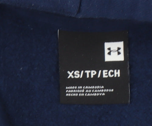 Under Armour Men's Blue XS Pullover Hoodie Fleece Sportswear