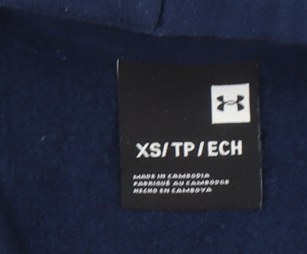 Under Armour Men's Blue XS Pullover Hoodie Fleece Sportswear