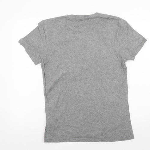 Calvin Klein Jeans Men's Grey Small Logo Cotton T-Shirt