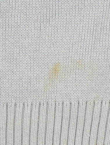 Rockport Men's Beige Cotton Crew Neck Pullover Jumper L