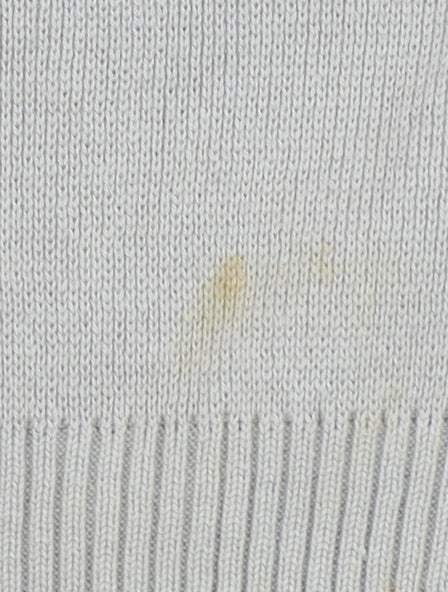 Rockport Men's Beige Cotton Crew Neck Pullover Jumper L