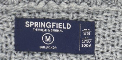 Springfield Women's Grey Roll Neck Knit Jumper Size 12