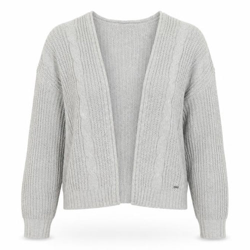Hollister Women’s Grey Cable-Knit Open Front Cardigan XS