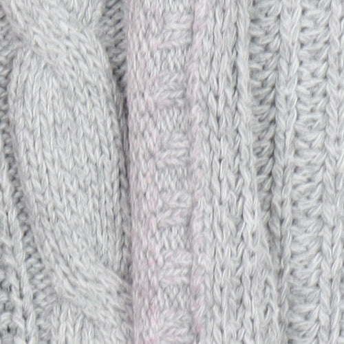 Hollister Women’s Grey Cable-Knit Open Front Cardigan XS