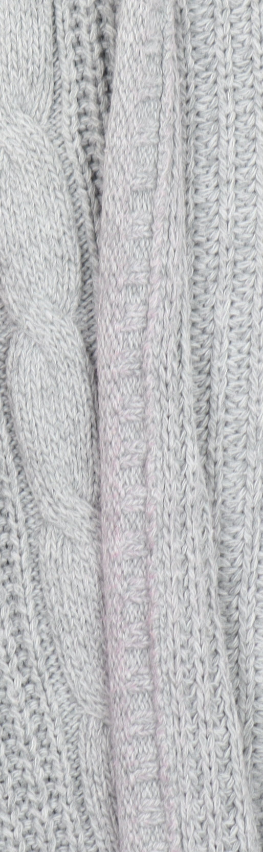 Hollister Women’s Grey Cable-Knit Open Front Cardigan XS