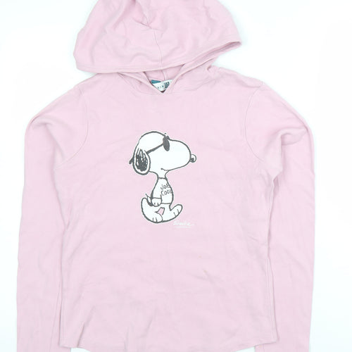 New Look Girls Pink Snoopy Pullover Hoodie - Size 12 Years