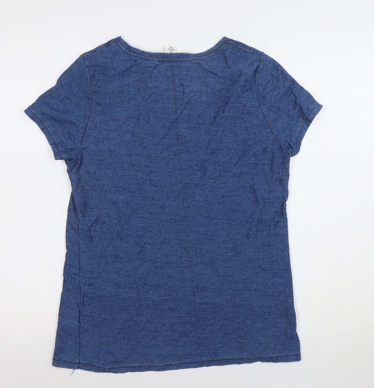 L.O.G.G. Women's Blue Cotton Blend Short Sleeve T-Shirt M