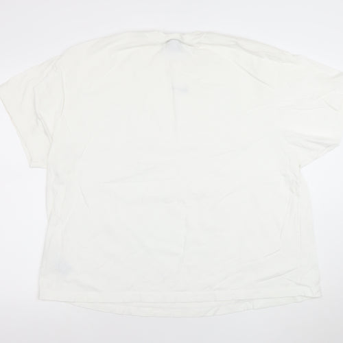 Nike Women’s White 2XL Relaxed Fit Cotton Basic T-Shirt