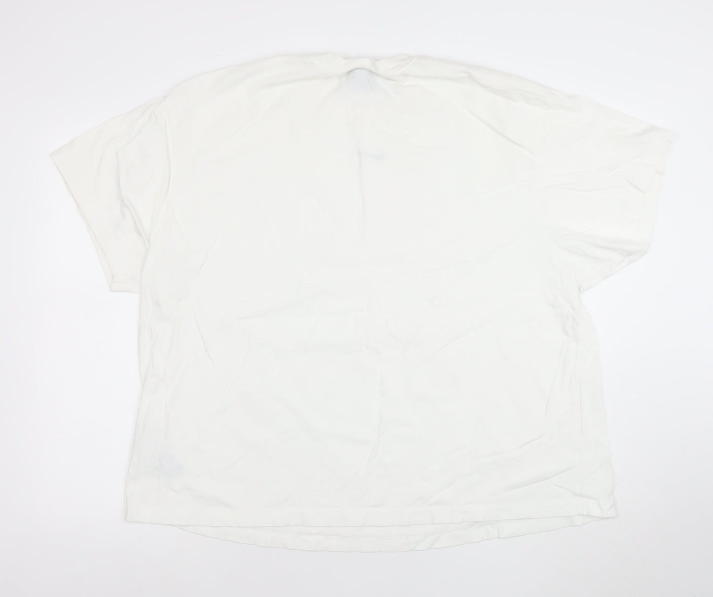 Nike Women’s White 2XL Relaxed Fit Cotton Basic T-Shirt