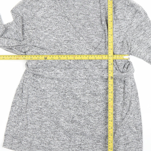 Next Maternity Grey V-Neck Knit Tunic Jumper Womens Size 12