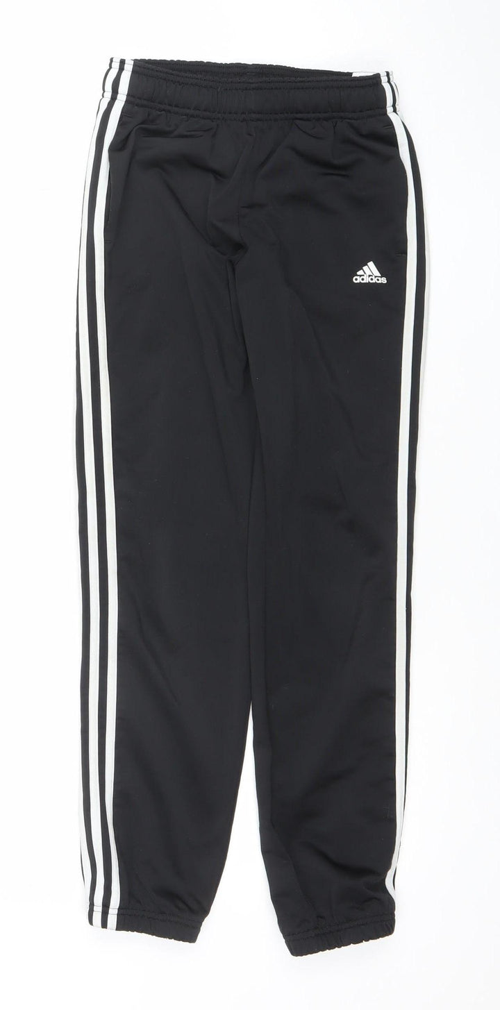 Adidas Boys Black 11-12 Years Track Pants – Quick Dry Sports Trousers