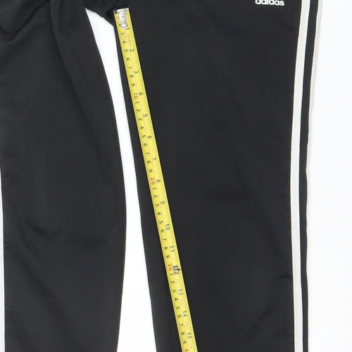 Adidas Boys Black 11-12 Years Track Pants – Quick Dry Sports Trousers
