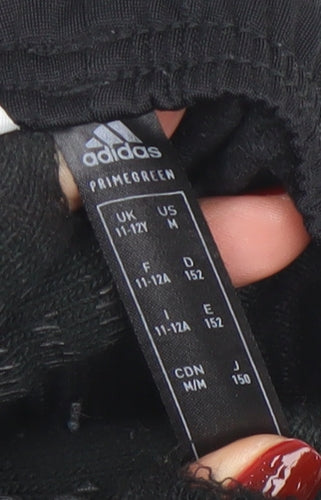 Adidas Boys Black 11-12 Years Track Pants – Quick Dry Sports Trousers