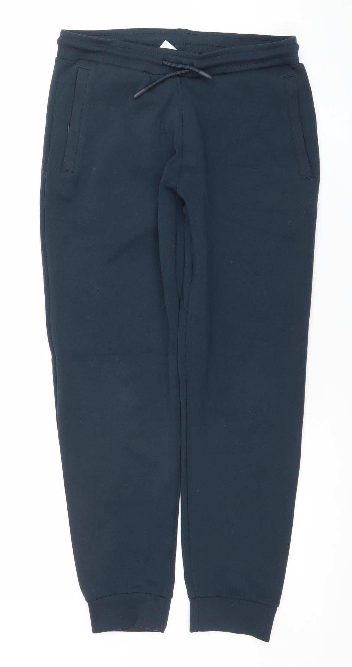 Dunnes Stores Boys Blue Jogger Trousers 28in Waist Polyester Cotton Blend
