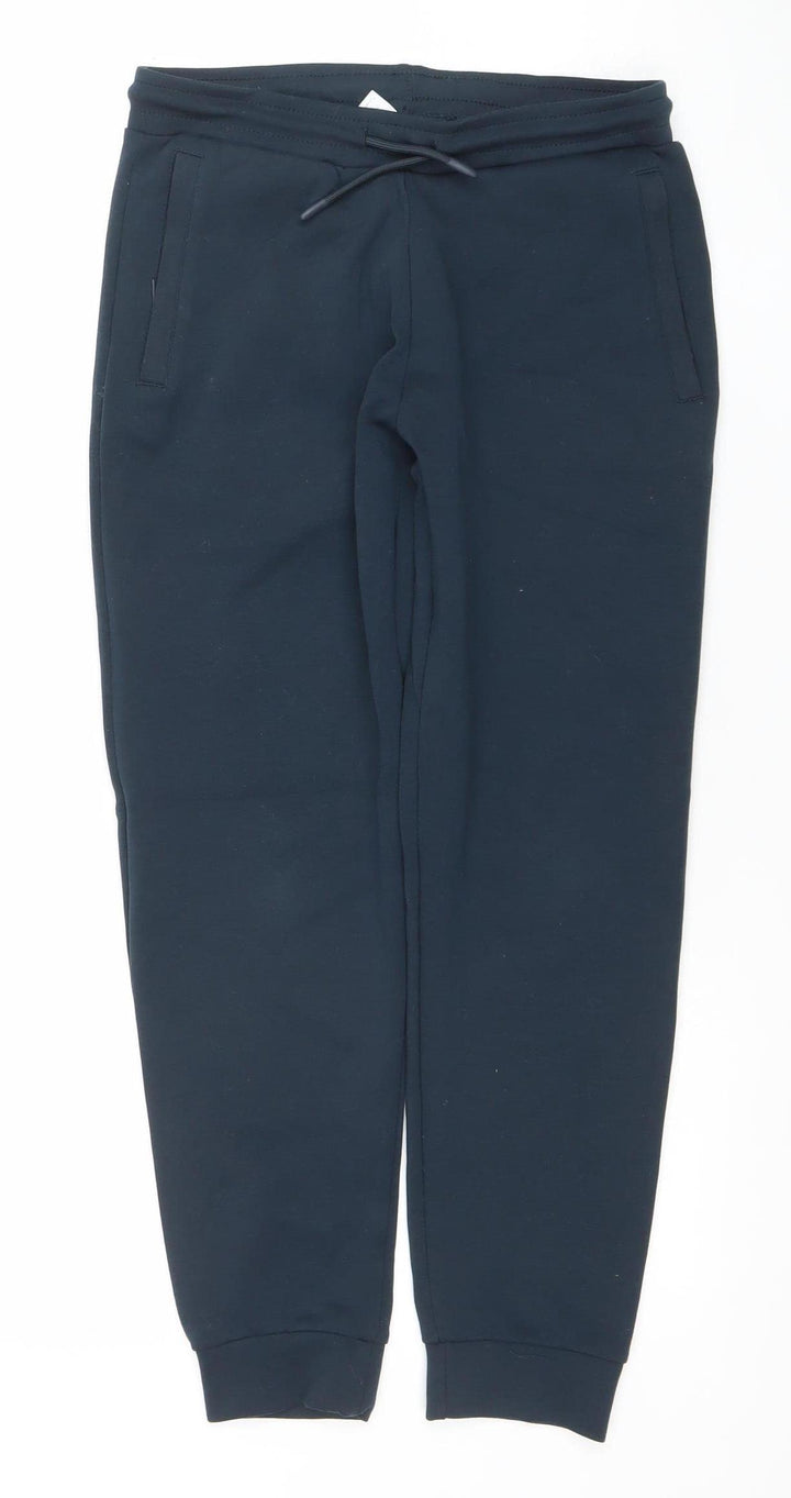 Dunnes Stores Boys Blue Jogger Trousers 28in Waist Polyester Cotton Blend