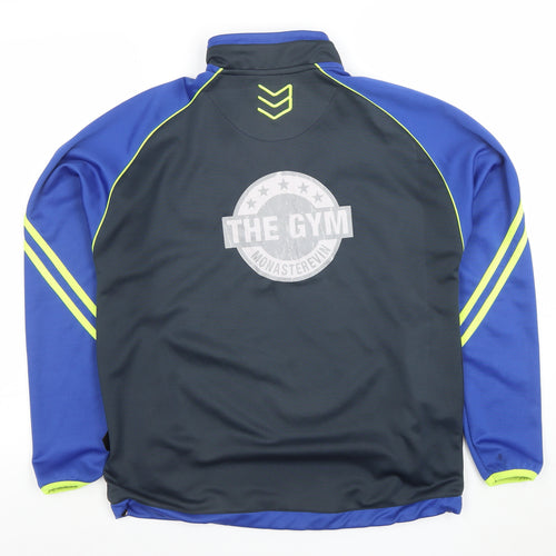 BodiBro Men's Blue XS 1/4 Zip Athletic Sweatshirt Sports Top