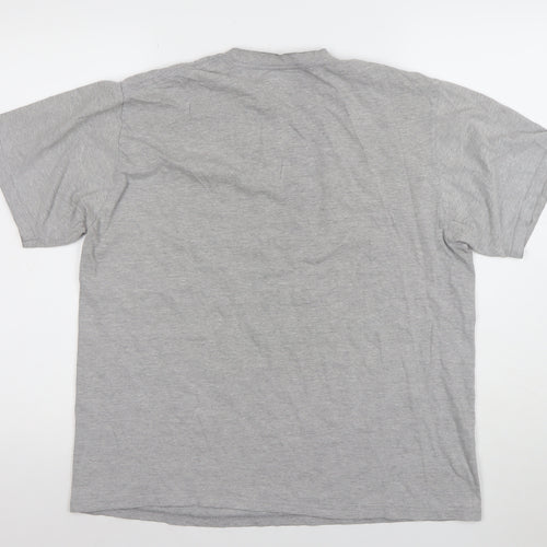 Stussy Men’s Grey Graphic Art Print L Short Sleeve T-Shirt