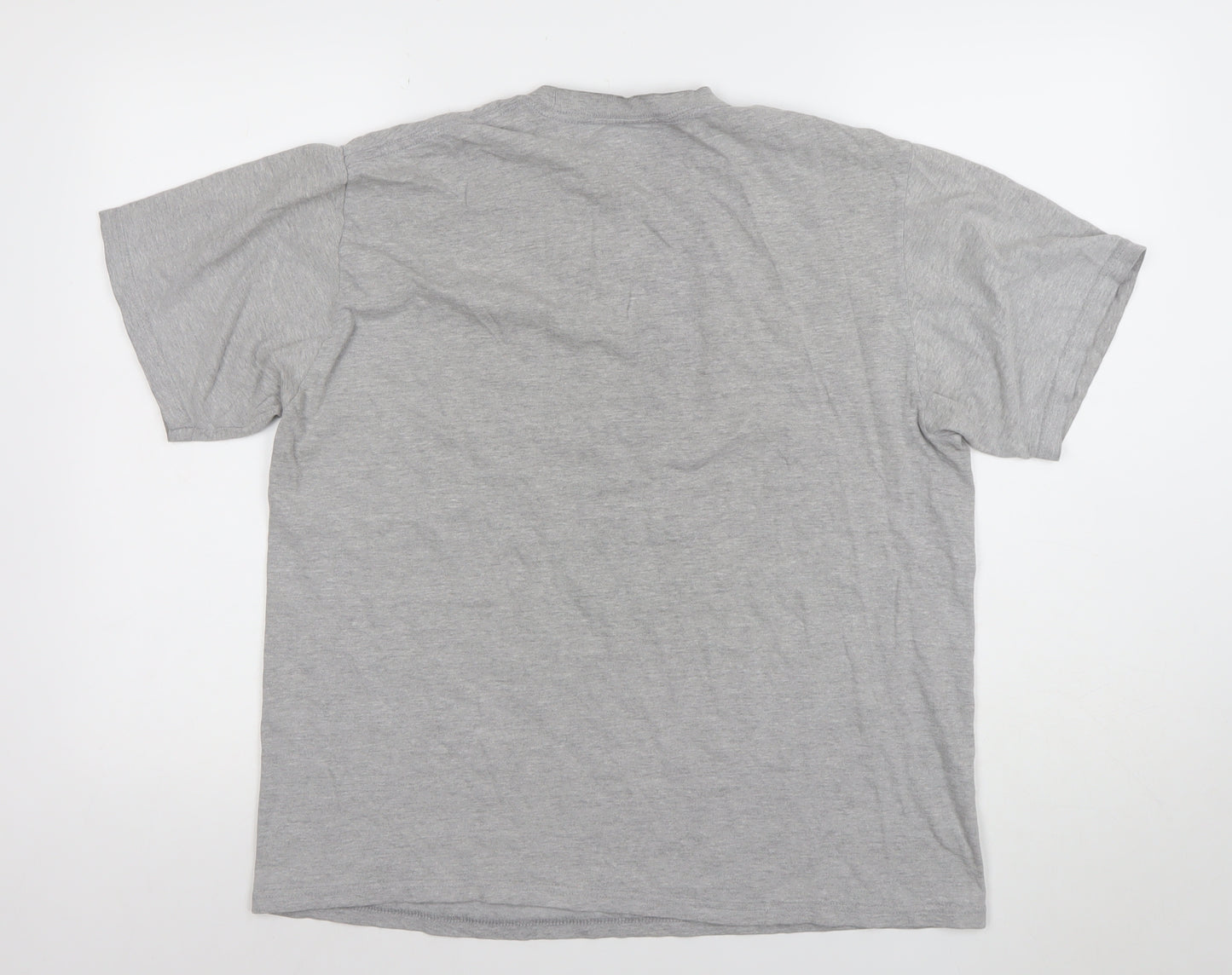 Stussy Men’s Grey Graphic Art Print L Short Sleeve T-Shirt