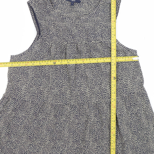 Next Women Blue Geometric Sleeveless Tunic Blouse Size 12