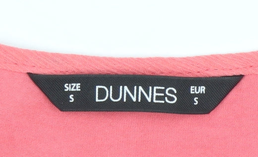 Dunnes Women’s Pink Ruffle Sleeveless Tunic Blouse Size S
