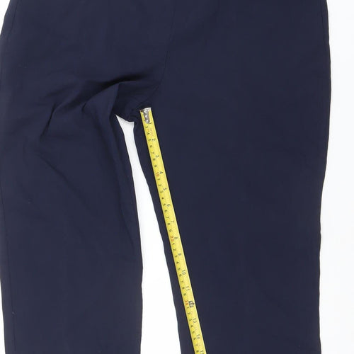 Dunnes Women Blue L Stretch Slim Trousers